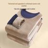 YaLu Men's Fleece-Lined Thick Thermal Underwear Set with Wool Patches