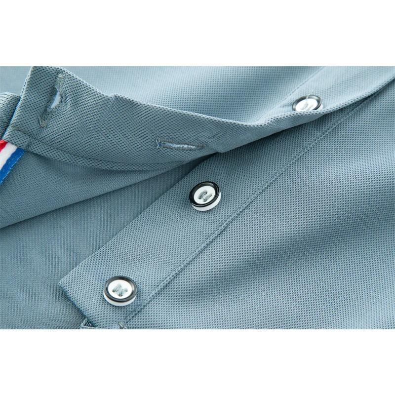 Men's Casual Solid Color Short Sleeved Polo Shirt Summer Fashionable Comfortable Versatile