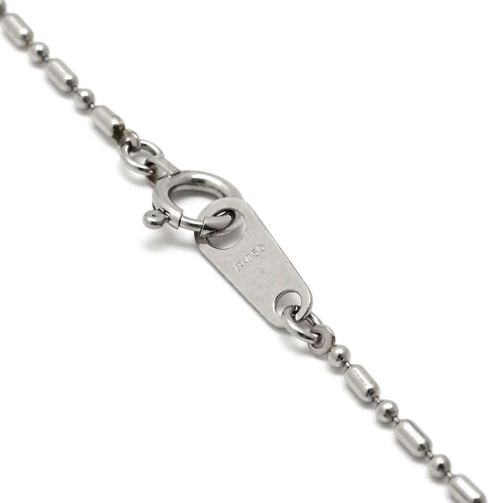NON BRAND - Blue sapphire and diamondNecklace Pt900/sapphire Array