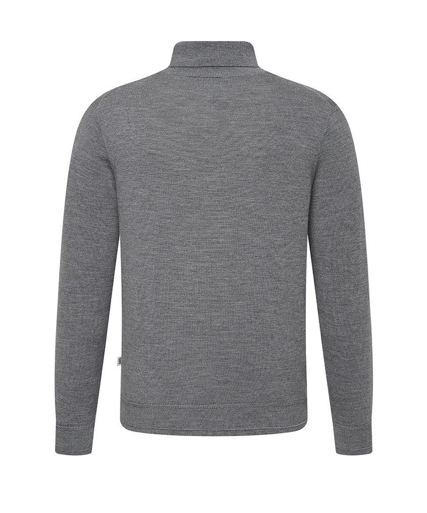 DAKS SHIRTS 100% Wool Washable Full Turtleneck Knit Regular Fit Grey_Dmw1Swtn151G1