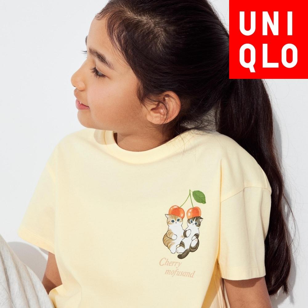 

UNIQLO GIRLS Mofusand UT графическая футболка с коротким рукавом C