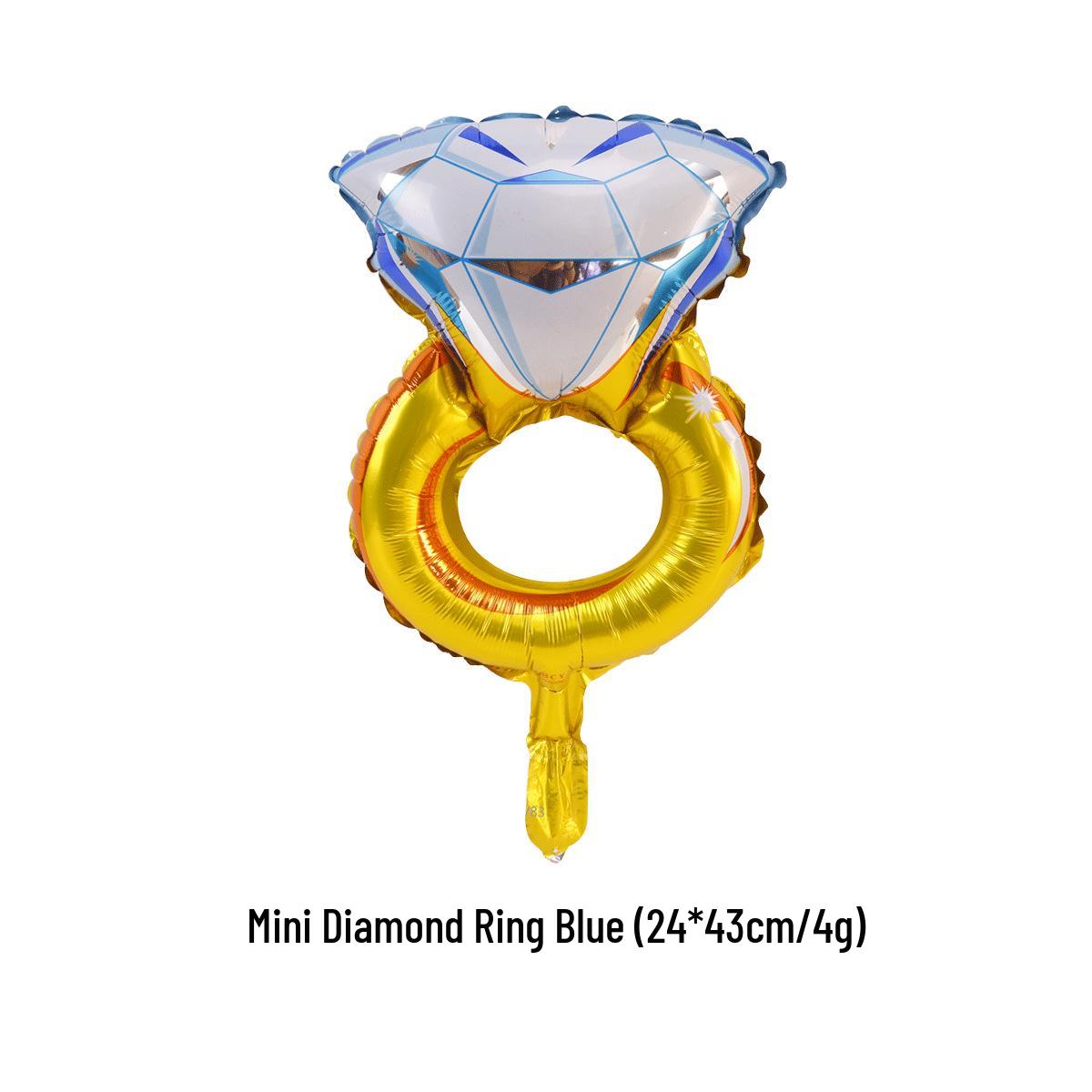 Свадебное кольцо с бриллиантом Ji Серия фольгированных шаров: Девичник и Свадебные Украшения  Я СОГЛАСНА