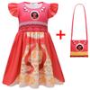 Halloween Cosplay Costume, Cartoon Digital Printing, Girls Dress + Bag 88122