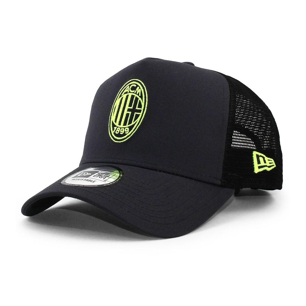 New Era Mesh Cap AC Milan SERIA A E-FRAME TRUCKER MESH CAP AC MILAN LOW PROFILE Snapback SNAPBACK Hat 940 Serie A Trucker Cap [Used]