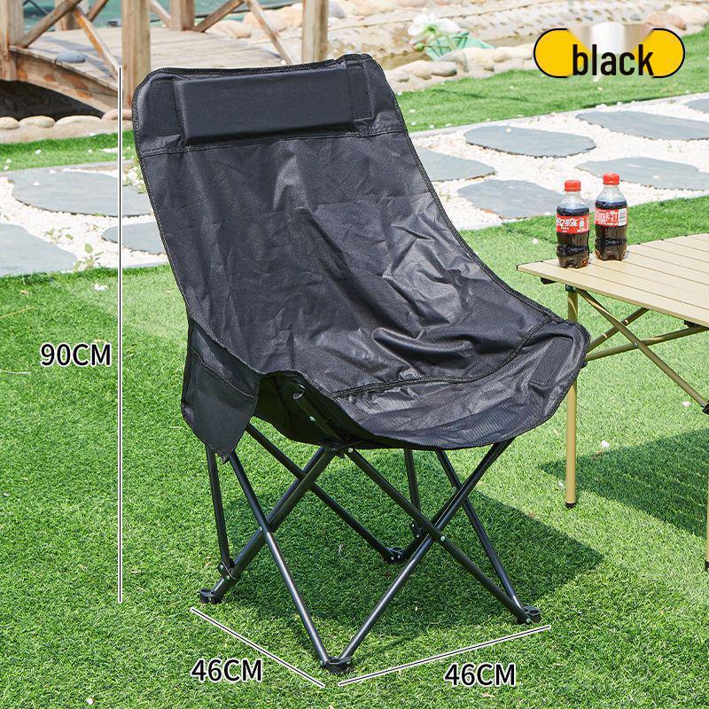 Adjustable Foldable Moon Chair: Portable 3-Position Recliner for Camping & Outdoor Use