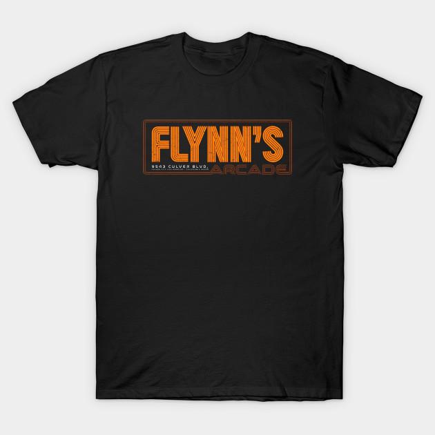 Men Black Print T-shirt Flynn S Arcade No-Cut Transfer Paper Print Cotton Tshirt 2XL чёрный
