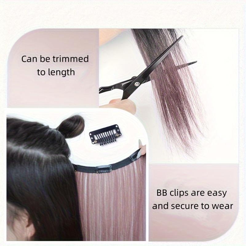 Synthetic Long Straight Clip In One Piece Hair Extension 4 Clips Inner Layer Hidden Hair Color Hair Piece Color Wig
