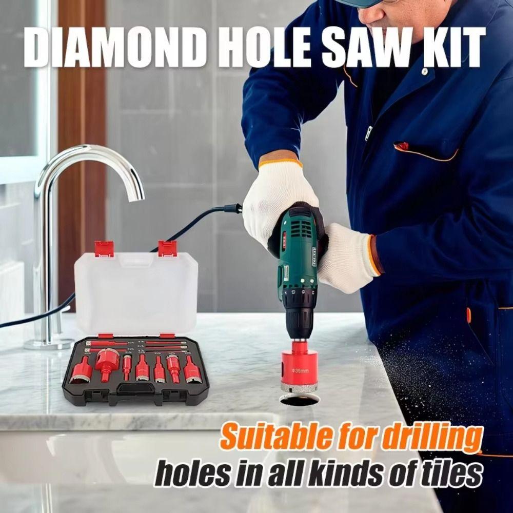 6-35mm Fliesenbohrer Diamantbeschichtet Fliesenlochöffner Für Porzellanfliesen Marmor