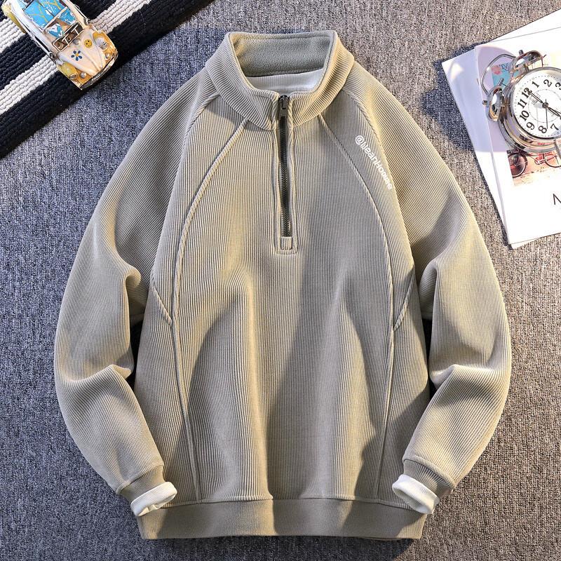 Men's Thickened Fleece Pullover Sweatshirt