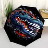 1pc Alligator Waves Automatic Open/Close Umbrella Compact Folding Umbrella, All-Season Portable Umbrella for Women/Men F1124008