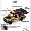 1:32 Land Cruiser Lc79 Classic Car Model Toy Detachable Components Headlights Up Off-Road Vehicle Desk Decoration Collection