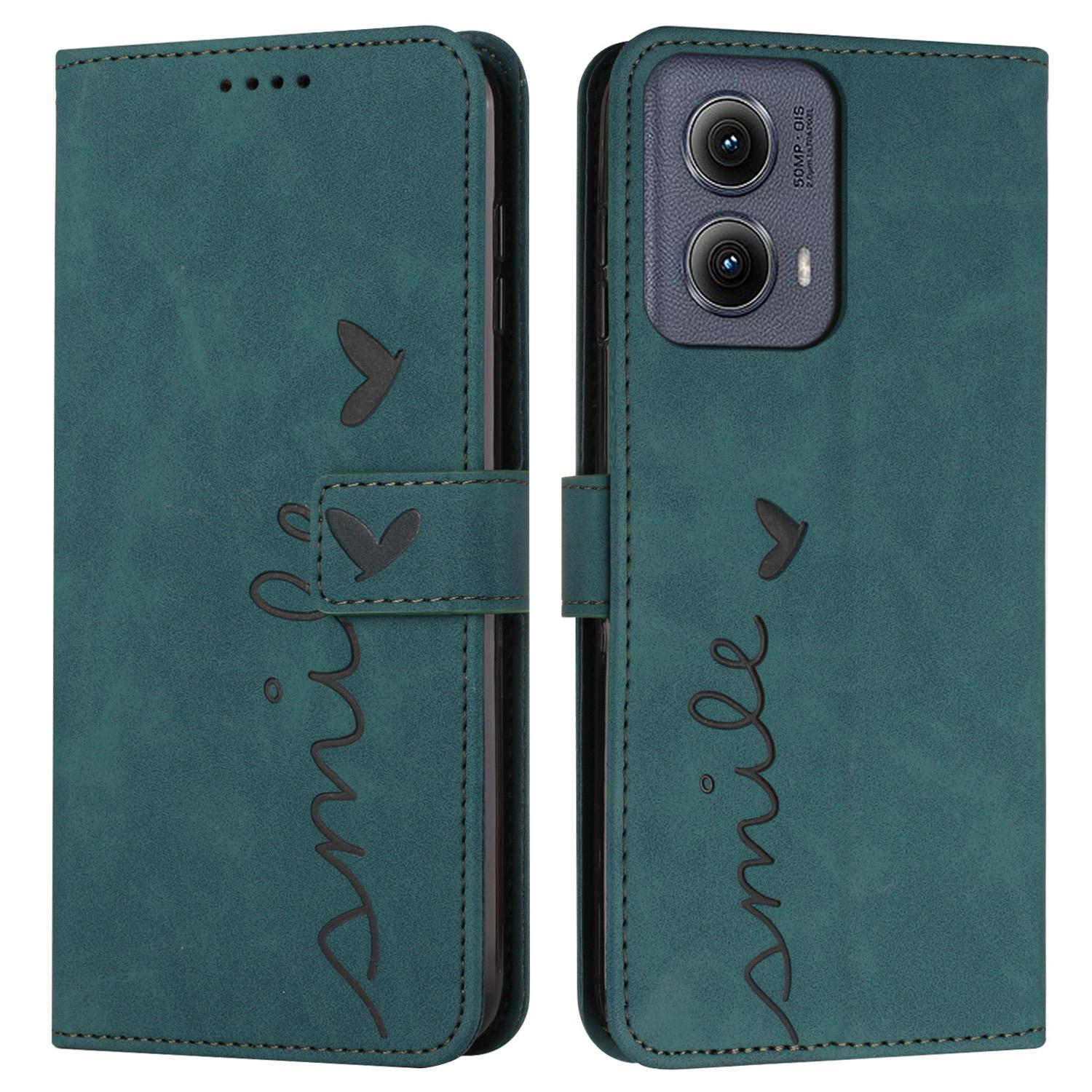 

Чехол для Motorola Moto G85 5G из искусственной кожи, приятный на ощупь, чехол для телефона Green