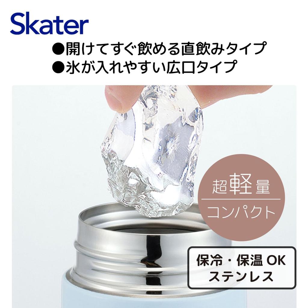 Skater Stainless Steel Water Bottle 350ml, Insulated, Vacuum Insulated, Totoro Dondoko Design SMBC4B-A