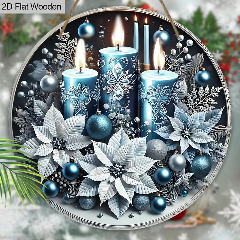 Christmas Wooden Sign - Navidad Plaque for Front Door, Wall Hanging Decor - Ideal Christmas Decoration