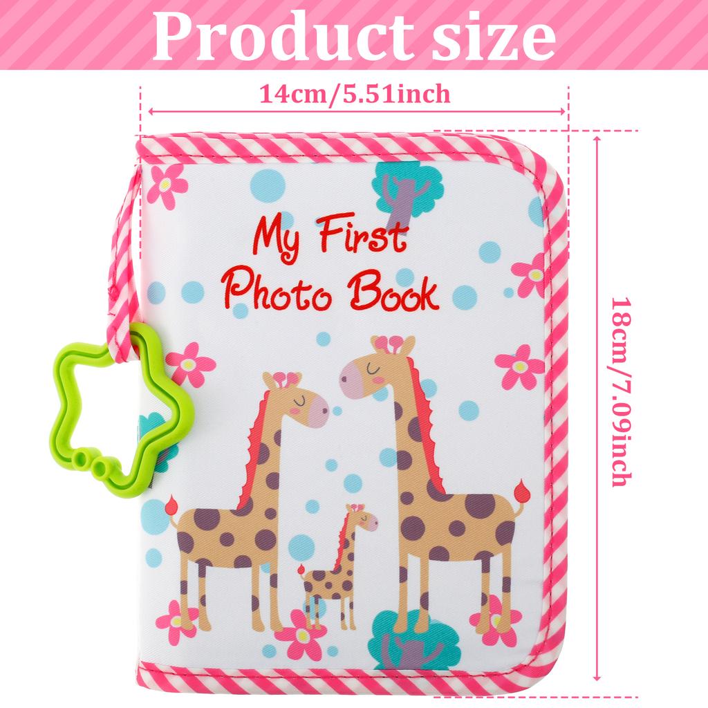 Mjukt Tyg Album Baby Tillväxt Minnesfotoalbum Baby Spjälsäng Tyg Bok Leksak Montessori Tidig Utbildning Album Bok Födelsedagspresent