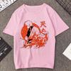 Gintama Samurai Gintoki Washed Cotton T‑shirt Unisex Teen Gothic Vintage Korean Fashion Short Sleeve Streetwear Casual Tops