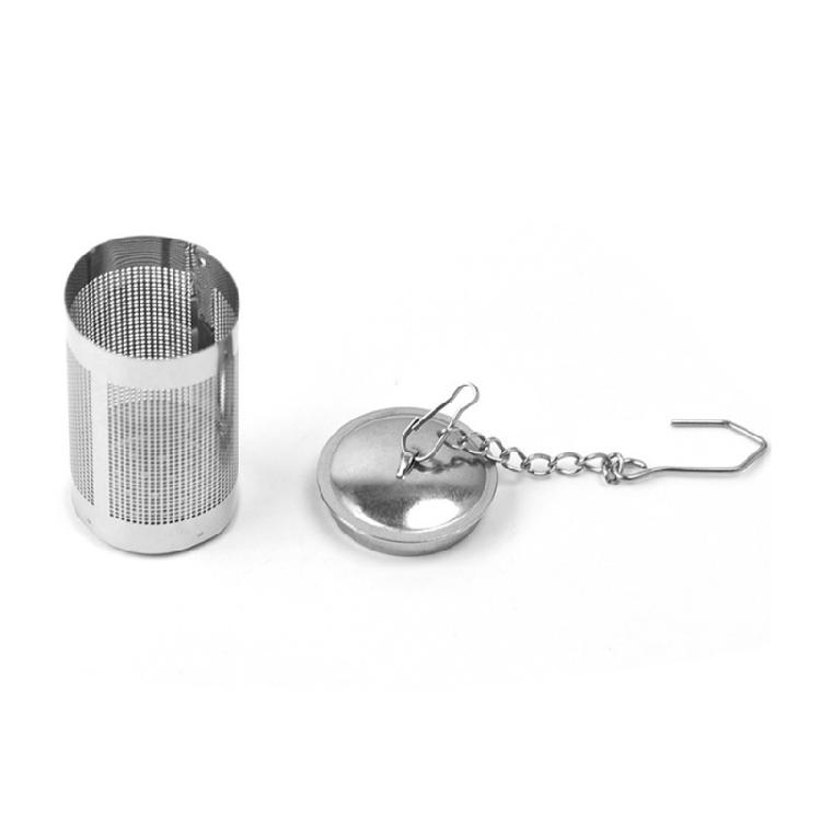 Tea Infuser Strainer Stainless Steel Cylindrical Loose Spice Filter Tool for Home Kitchen Tea Lover Gift Easy to Use