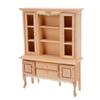 1:12 Scale Dollhouse Miniature Cabinet Wooden Unpainted Miniature Cupboard with Drawers
