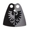 Medieval Army Empire Flag and Flagpole Set - Knight Building Blocks with Cloak and Weapon Bricks