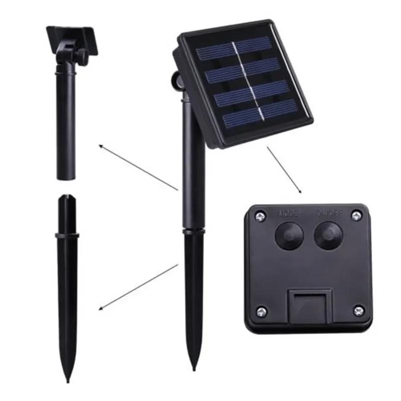 Neue Solar Kristallkugel LED Lichterkette LED Solar Außenlicht IP65 Lichterkette Hochzeitsgirlande für Gartenparty-Dekor