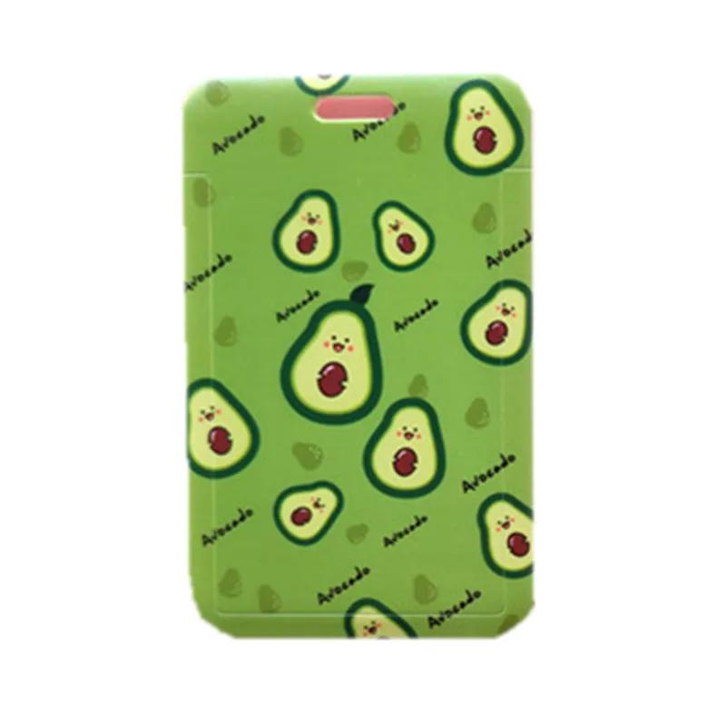 Damen Herren Kreditkartenhülle Hülle Früchte Avocado Erdbeere Lanyard Ausweis Ausweishalter Nackenband Handy-Halsbänder