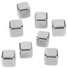 304 Stainless Steel Whiskey Wine Stones Reuseble Ice Cubes Ball with Box Bar Party Supplies(8PCS+Clip )