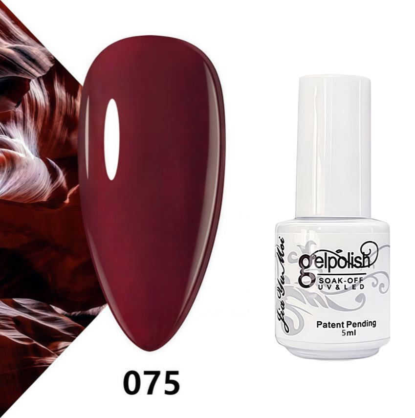 GELPOLISH Nail Art Set: Base, Top Coat, Transparent & White Gel Polishes