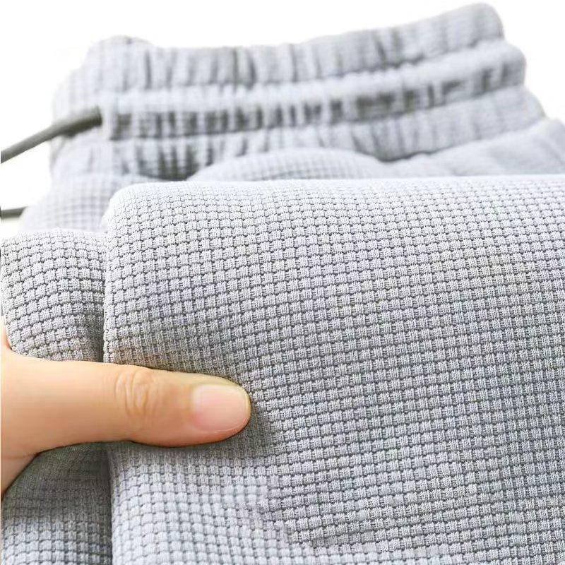 

Мужские модные спортивные брюки кэжуал большого размера свободного кроя на кулиске 2024 3XL светло-серый