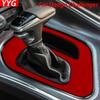 MOB2  For Dodge Challenger 2015-2020 Red Suede Center Console Gear Shift Panel Decorative Cover Car Interior Modification Accessories