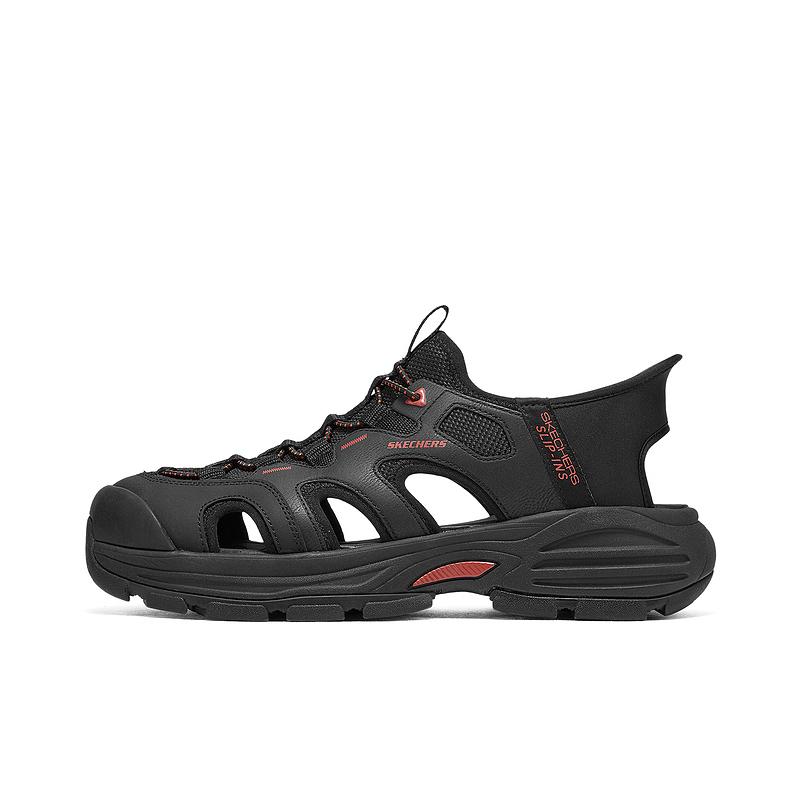 Skechers Comfortable Fashionable Simple Versatile Water Shoes Men Shoes Black 205475-BLK 41
