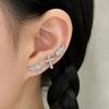 Shiny Stud Earrings for Women Girls Wing Shape Ear Studs Ear Piercing Fashion Cute Jewelry Gifts Punk Gothic Cross Decoration