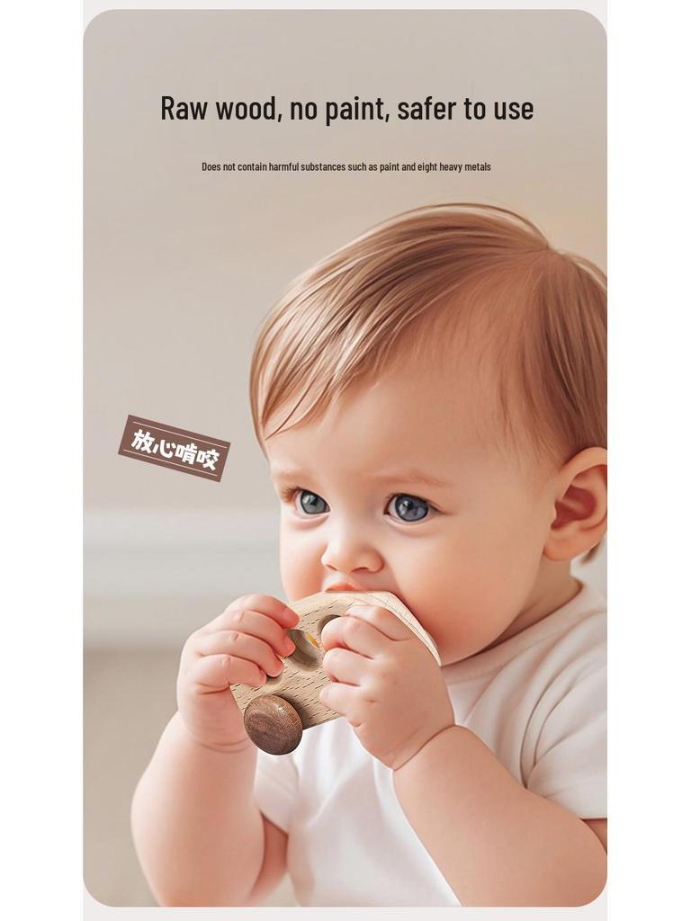 Luxury Newborn Gift Set: Wooden Toys & 100-Day Celebration