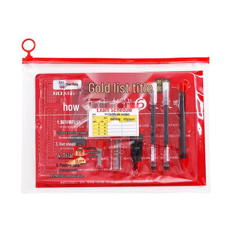 Study Essentials 12-Piece Set: Pencils, Eraser, Ruler for Middle & High School Students