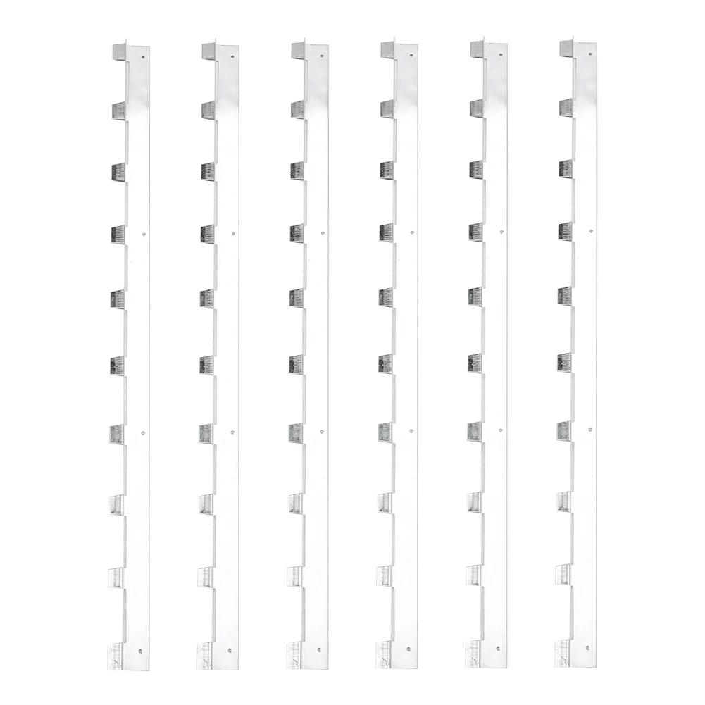 6Pcs Durable Metal Beehive Frame Strips Spacers Beekeeper Beekeeping Tool Equipment