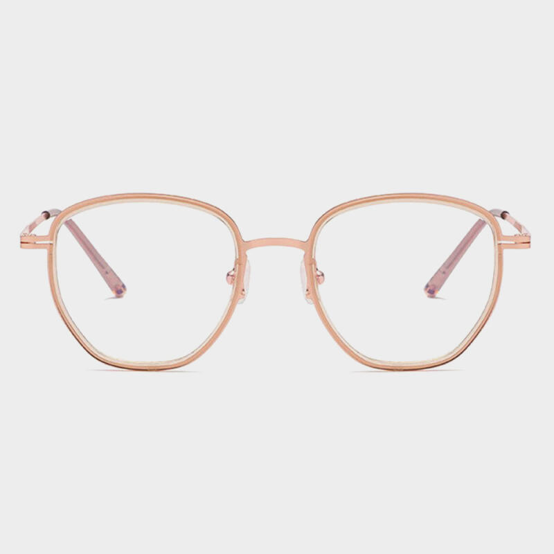 NeoRetro B374 C1 Rose Gold Blue Light Blocking Glasses none