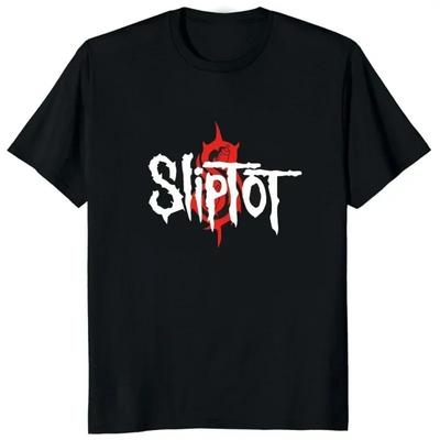 Streetwear Slipknots T Shirt Baskılı Grafik Tişört Günlük Tişörtler Komik Ağır Zihinsel Grup T-shirt Erkek Müzik Çizgi Film Slipknots