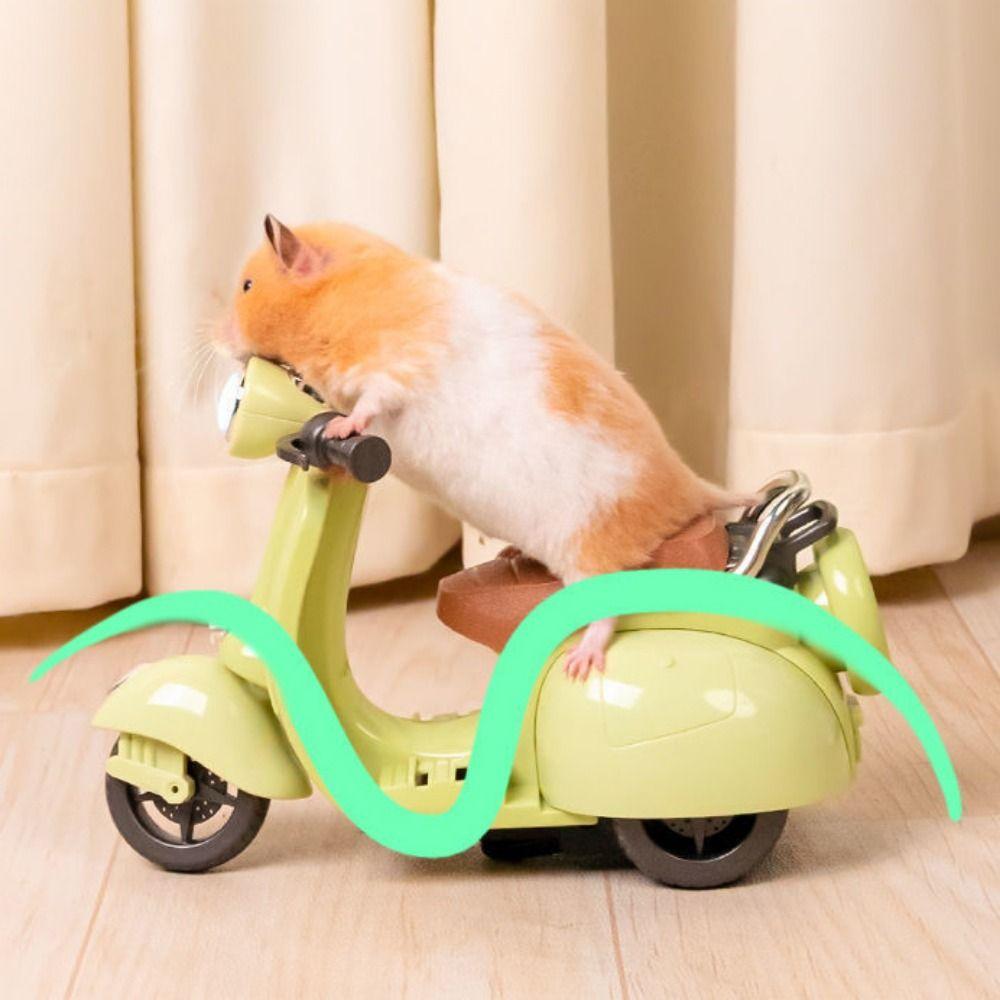 Retro Style Mini Electric Motorcycle Electric Motor Spin Toy Motor  Birthday Celebration
