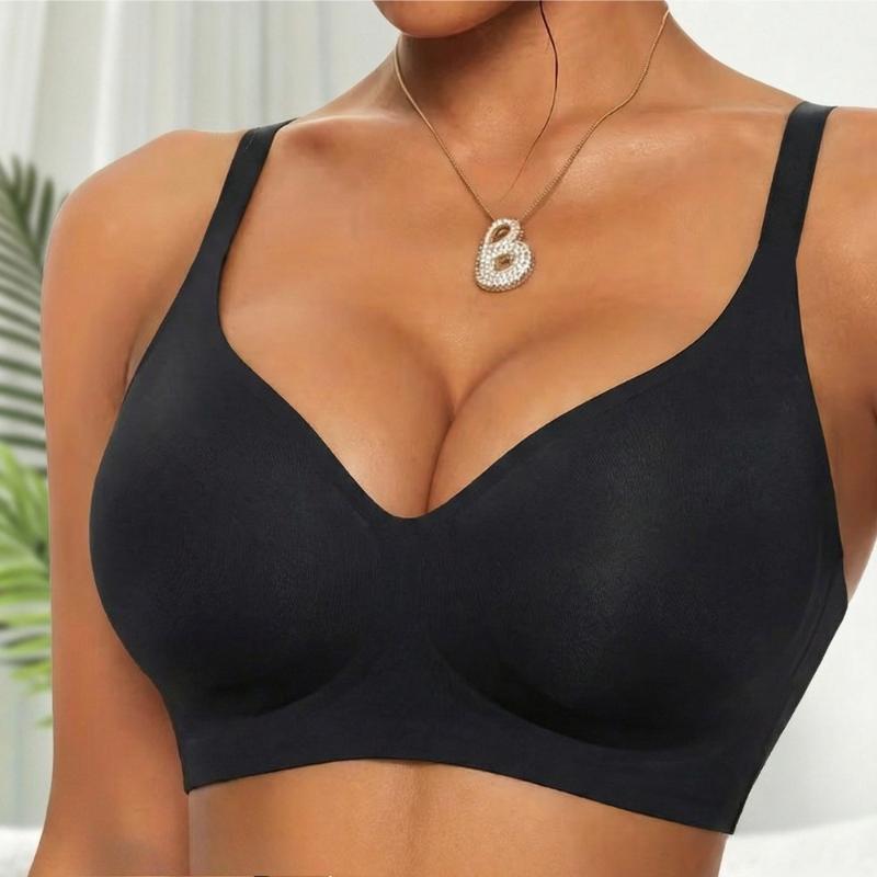 Seamless Wireless Bra for Women Comfort Push Up Bralette with Adjustable Straps Breathable Everyday Underwear for All-Day Support