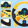 MAVEKID Steering Wheel Toy Car Key for Kids Realistic Sound Toy for Ages 5 Boys Adjustable English Pronunciation - 3, 4, - - Volume,