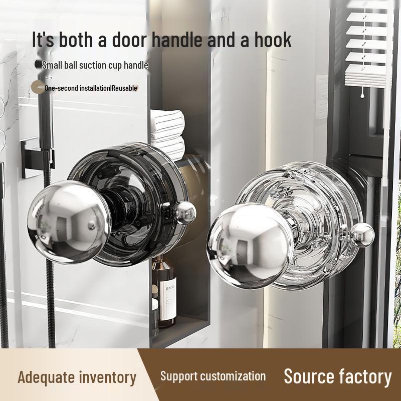 No-Drill Suction Cup Handle for Doors and Windows