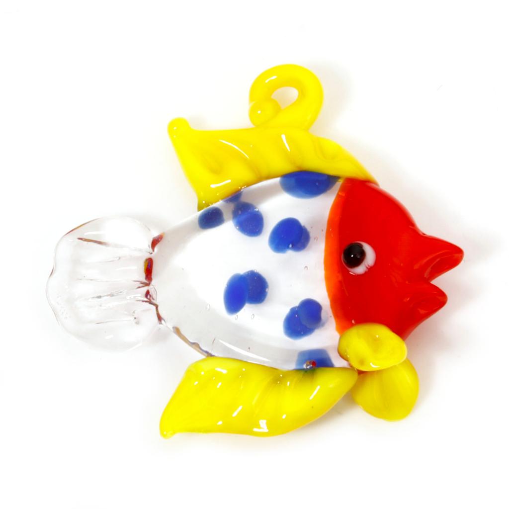 1PCs 3D Lampwork Ocean Charms For Jewelry Making Tropical Fish Animal Tiny Statue Ornaments Aquarium Decor DIY Necklace Pendant