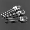 Round 5mm LED Diode Lamp Beads: Borderless Transparent Options in White, Red, Blue, Green, Yellow