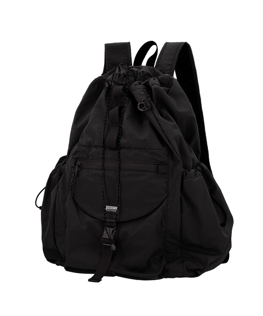 Sweetch Voyager Drawstring Backpack 002 M Midnight Black