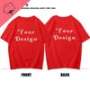 2026 Cotton Customized Printed Leisure T Shirt Harajuku Tee DIY Your Like Po T-shirt Custom Me