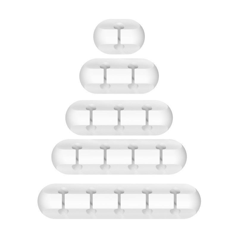Cross-border Silicone Cable Protector & Organizer Clip for Desk or Car Use - Self-adhesive Winder
