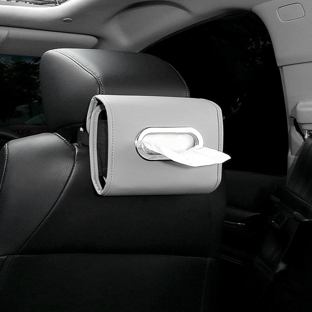 Car Tissue Box Hanging Tissue Storage Tissue Holder серый