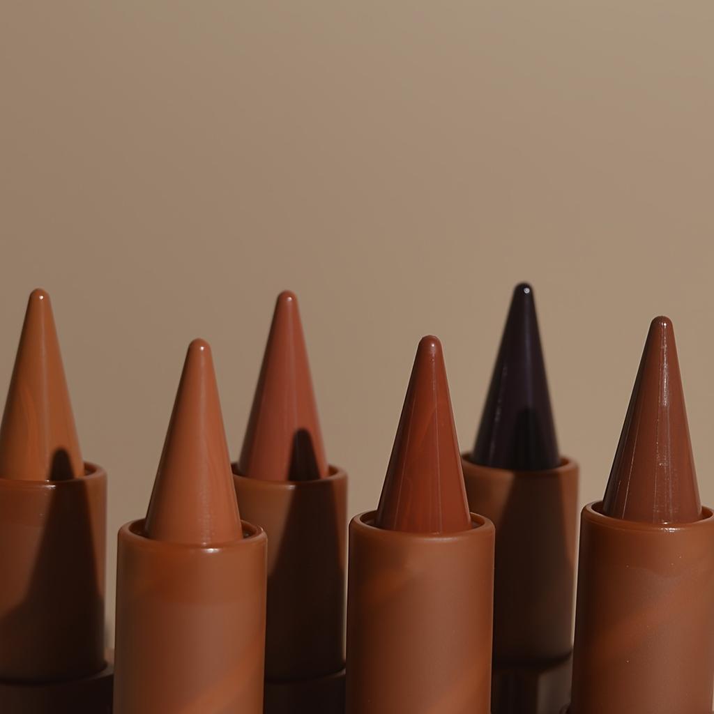 Creion de buze și ruj 2-în-1 Finisaj mat Ruj rezistent la apă Luciu de buze foarte pigmentat Nuanță maro Formă creion Cosmetice pentru machiaj pentru buze