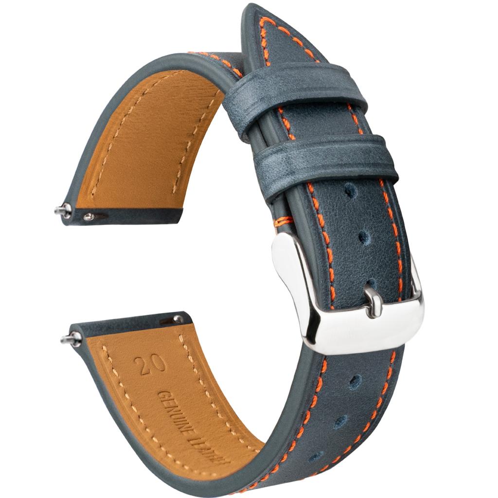 Cinturino Orologio in Pelle Olio Cera Retrò Strato Superiore 19/20/21/22Mm Applicabile Hua Per Cinturino Orologio in Pelle Xiaomi