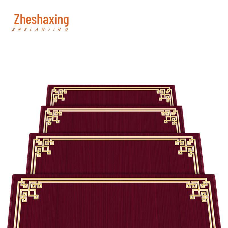 Self-Adhesive Non-Slip Stair Tread Mat китайский красный/самоклеящийся