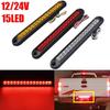 1PCS Universal LED Tail Rear Lamp for Trailer Truck Lorry Pickup - Brake/Stop/Turn Lights 12V-24V 15 LEDs Light Bar StripBack Up Lights 1